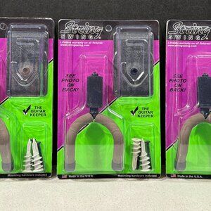 String Swing Guitar Hangers For Electric, Acoustic & Bass Guitars - 3 NEW PKG'S